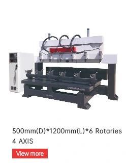 4 Axis Wood Cylinder Engraving CNC Router Multihead Machines for Sale