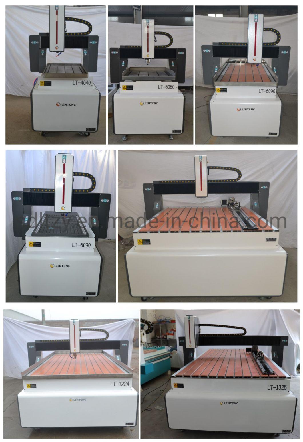 Single Phase 4 Axis 600X1200mm Vacuum Table Wood Processing CNC Router 6012 6090