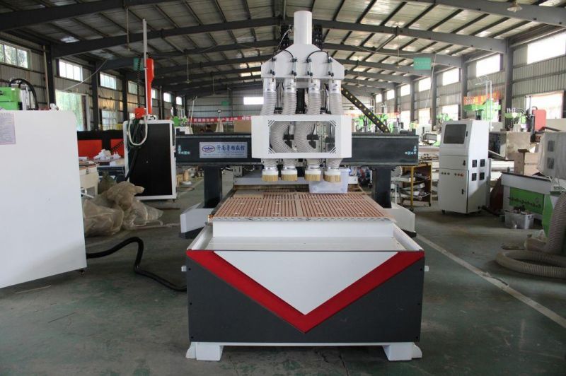 CNC Wood 1325 Row Type Tool Change Cutting Machine Plate Type Furniture Invisible Parts Straight Row Tool Change Machining Center