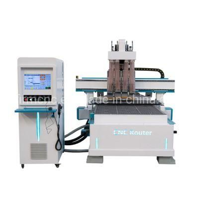 Pneumatic 4 Heads Woodworking Atc CNC Router Machine 1325 for Wood Carving and Cutting