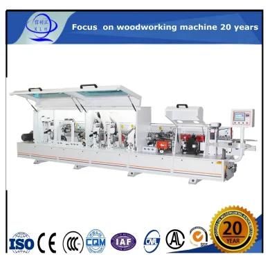 Woodworking PVC Edge Banding Machine with Pre-Milling and Slotting for Melamine Board Panel Type Furniture Processing Wood Machine