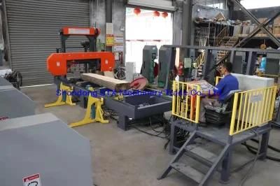 Automatic Hydraulic Wood Log Band Saw Bandsaw Gasoline Engine