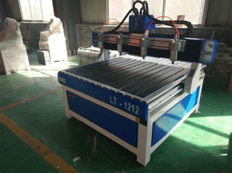 Made in China 4 Spindle 4 Rotary Wood 3D CNC Router with DSP Mach3/Multi Heads CNC Router 4 Axis 1212 1325 CNC Machine