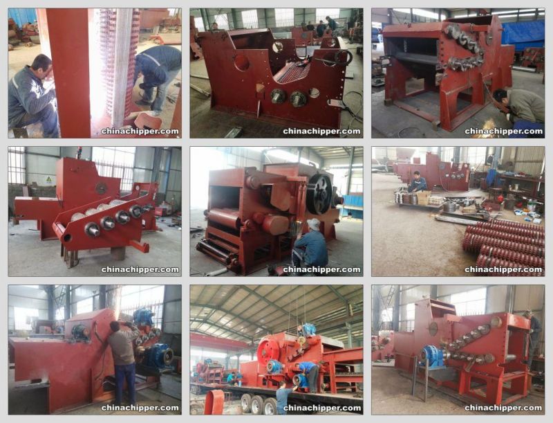 55kw Bx216 Wood Slab Chipping Machine Manufacture Factory