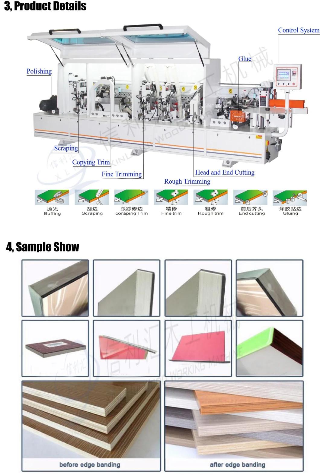 Automatic Edge Banding Machine with Glue Heater for Narrow Panel Automatic PVC Edge Band Making Machine with Radius Scrapper