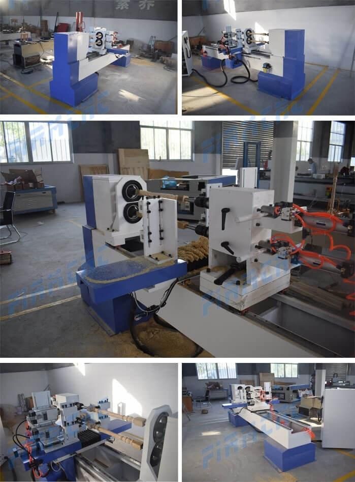 New Wood Turning Lathe Machine CNC Router for Cylindrical Material