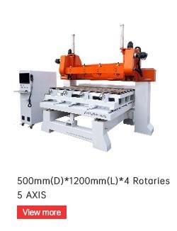 Engraving 4 Axis 8 Spindles Rotary 8 Head Spindle Cylinder Engraving Woodworking CNC Router Machine