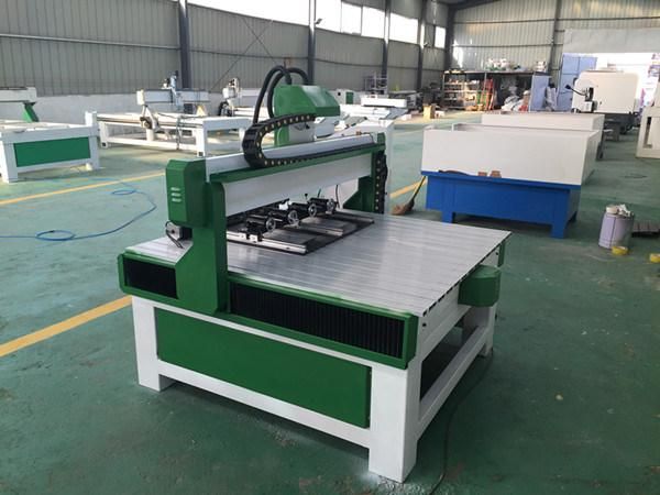 1200X1200mm 4 Spindles Wood CNC Router Machine with Rotary Axis