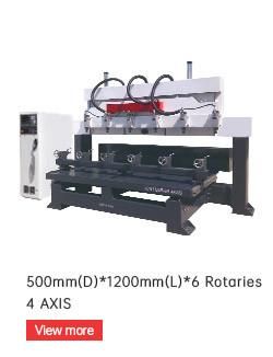 CNC Wood Routers Machine with 4 Axis CNC for Furniture Statue Making