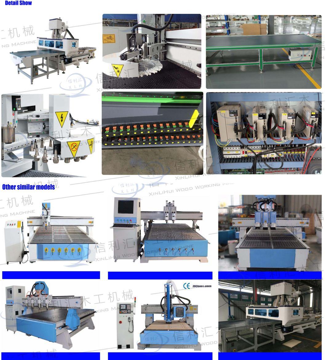 Wood Lathe, Wooden Craft, CNC Router, Smal Wood CNC Router, Medium Size Wood CNC Router 4 Head Router for Our Hinge Doors. CNC Machining Centre with 6 Axes