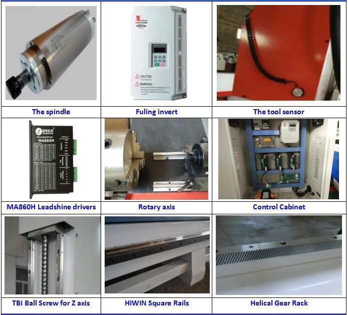 Welded Sturcture Stone CNC Machine with Stepper Motor 3 Axis Stone Engraving Machine