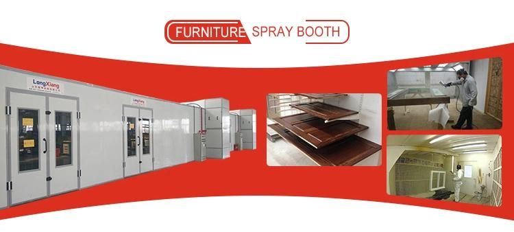 Furniture Spray Painting Booth for Painting Furniture Workpieces with Infrared Heater