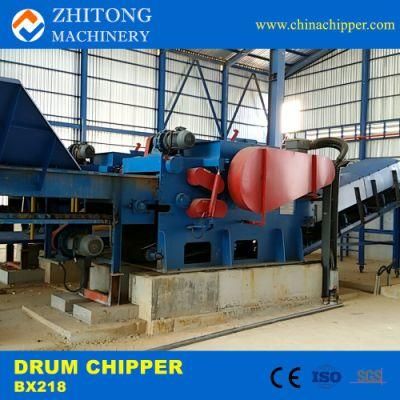 Bx218 Wood Crusher 18-20 Tons/H Drum Wood Chipper
