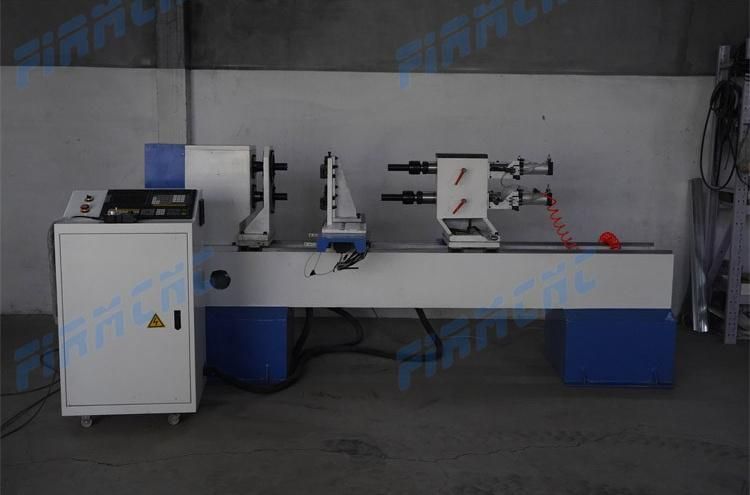 Auto Feeding CNC Wood Lathe with Sanding Spindle for Making Wood Table Legs