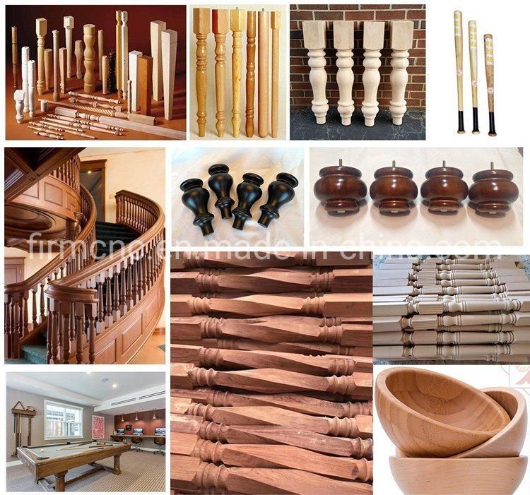 Irregular Baluster Columns Staircase Making Automatic Feeding CNC Wood Lathe