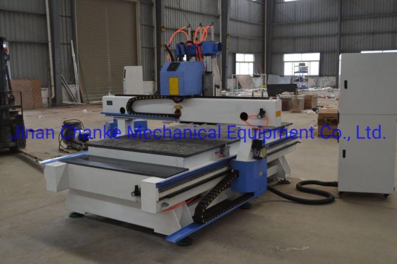 3D 3 Heads Stone CNC Carving Router