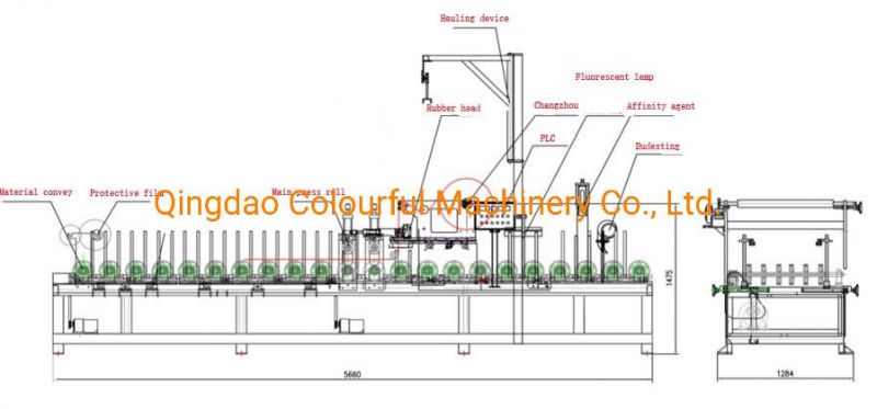 Clf-PUR600 PUR Hot Melt Glue Laminating Wrapping Machine for PVC, WPC, MDF Material