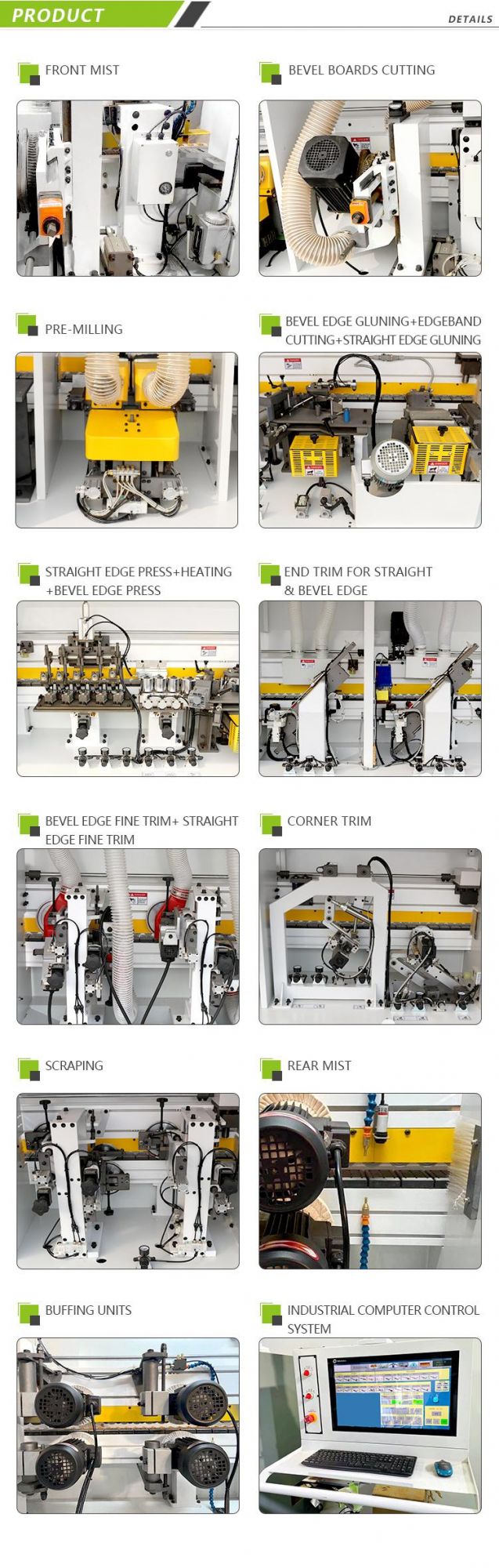 Woodworking Machinery Automatic Edge Banding and Trimming Machine