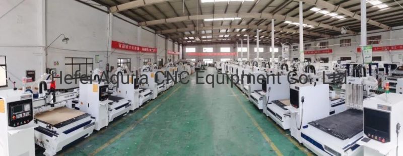 Production Line CNC Router Wood Working Automatic Loading and Unloading Nesting Machine for CNC Furniture Cabinet