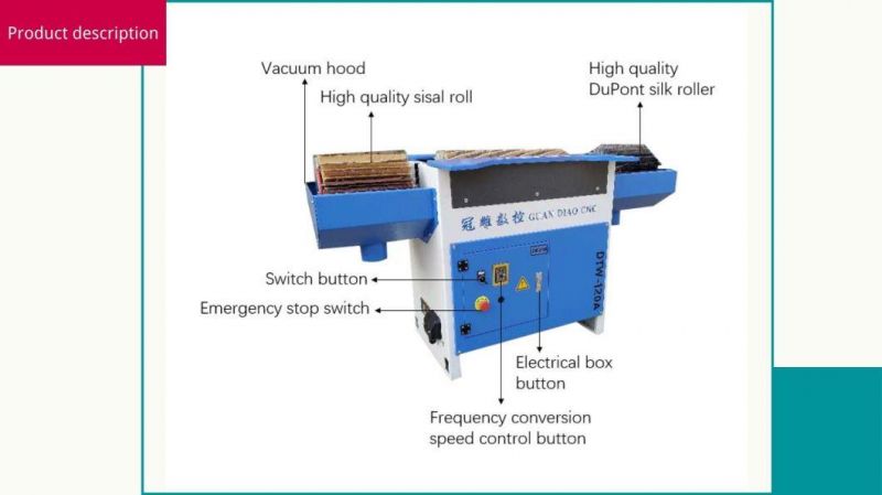 Woodworking Machinery MDF Cabinet Wood Brush Polish Sanding Machine