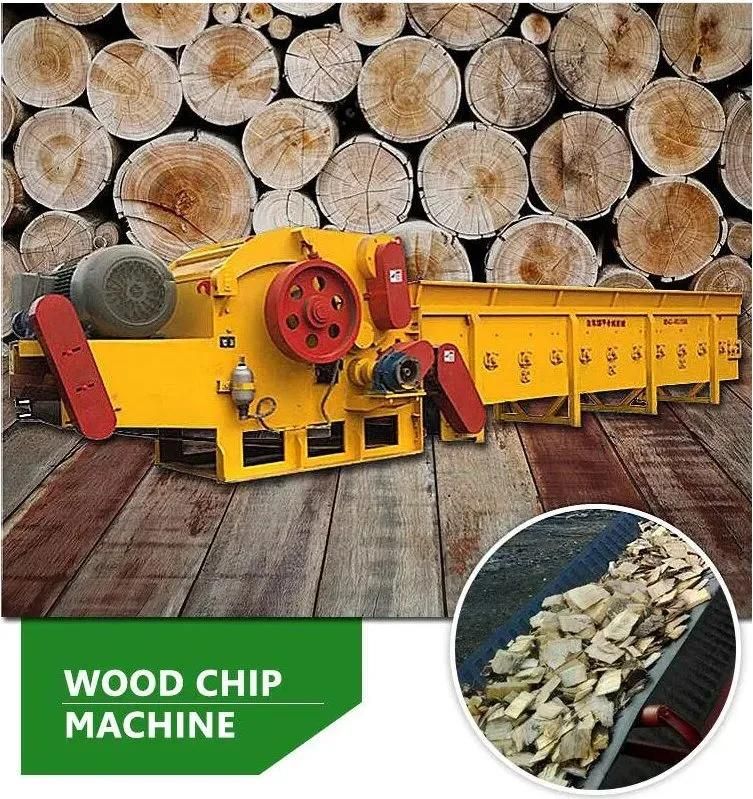 Shd New Style Drum Chipper Machine Industrial Wood Chipper Tree Cutting Machine