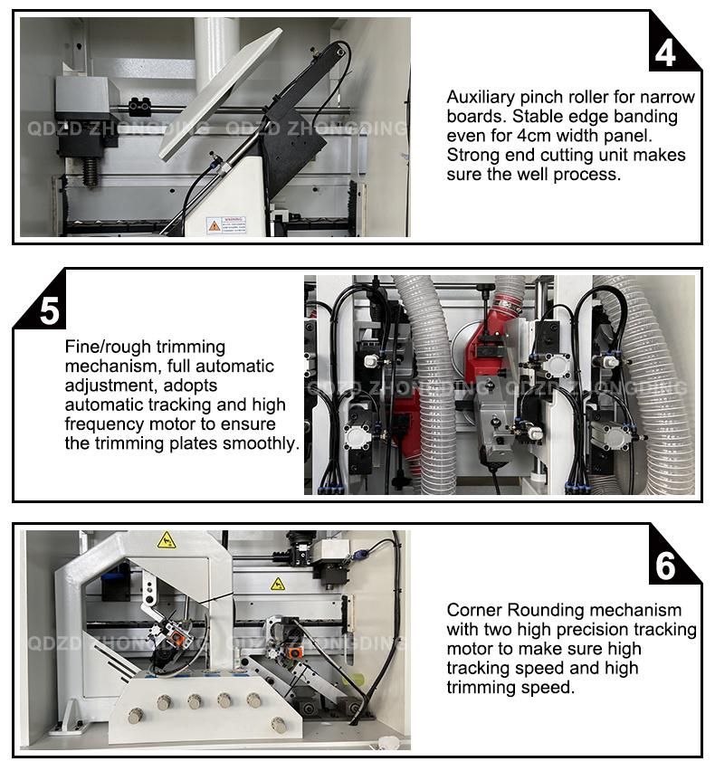 PVC MDF Automatic Edge Bander Machinery with Pre-Milling