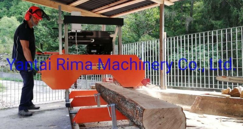 Wood Sawmill Machine Portable Mobile Horizontal Wood Sawmill with Trailer