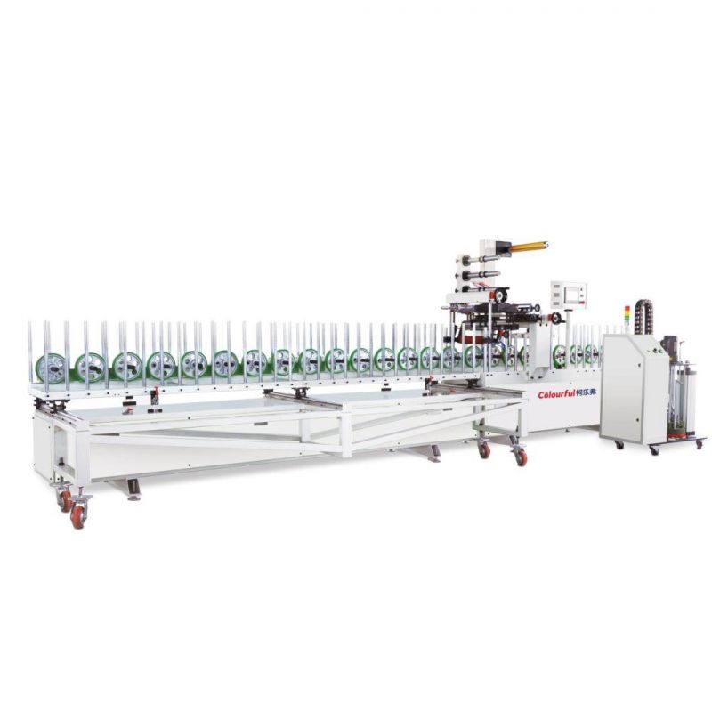 China Famous Brand Qingdao Colourful PVC Wrapping Machine for Door Frame