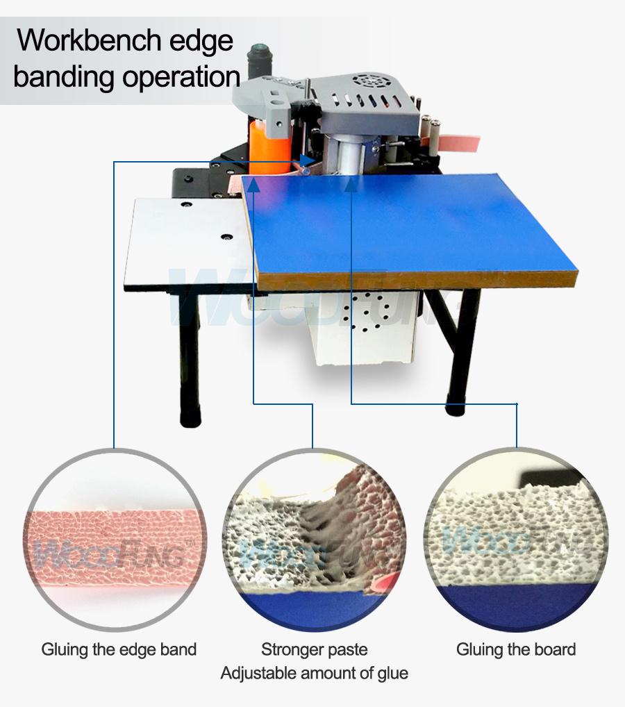 Wood Edge Banding Machine Manual Small Portable 10kg Edge Bander