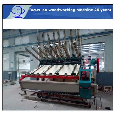 Construction Wooden Material Resueing Wood Working Production Line/ Glue Connecting Press Machine for Plank of Solid Wood