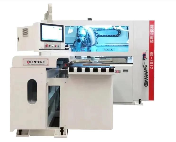 Lt 2812 Automatic 6 Sides CNC Boring Drilling Slotting Machine Price for Furniture Wood MDF Plywood Making Price