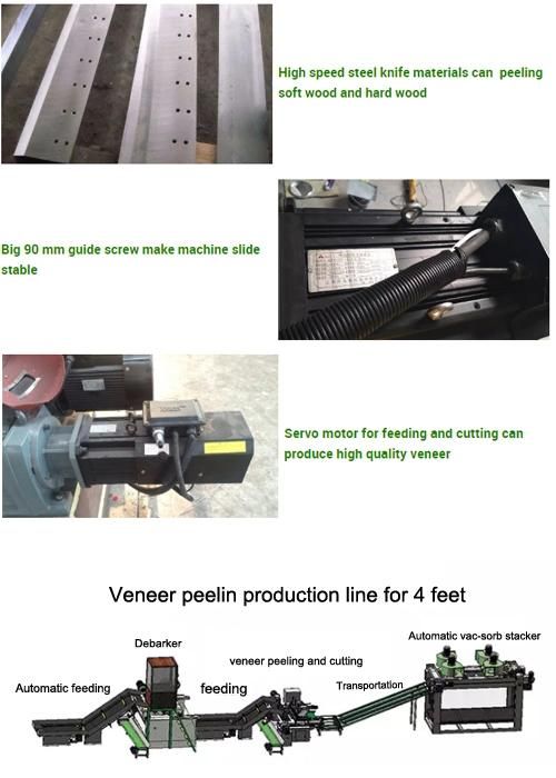 Plywood Peeling Machine in Plywood Making Line with ISO9001 and Ce