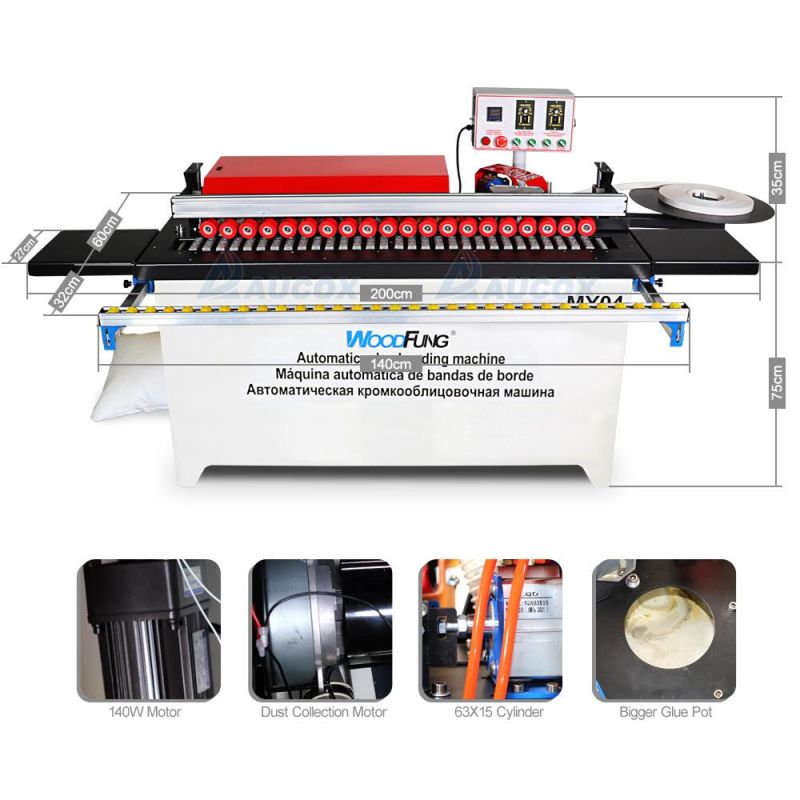 My04 All in One Woodworking Machinery Wood Edge Banding Machine for PVC MDF Wood Edge Bander