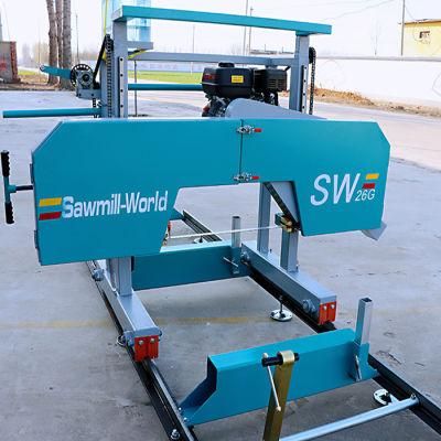 Best Selling Sw26 Ultra Portable Horizontal Band Sawmill for Sale