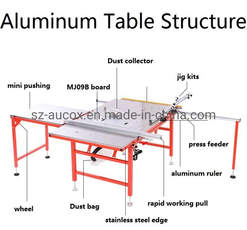 Clean Rail Type Woodworking Simple Folding Sliding Table Saw