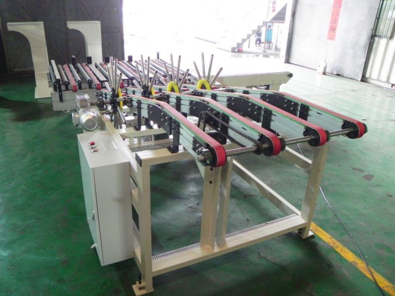 Woodworking Machine Plank Turnover Device with Roller Conveyor for Floor