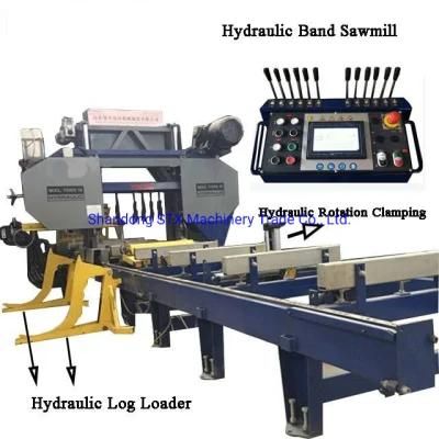 Automatic Hydraulic Wood Log Band Saw Bandsaw Diesel Engine