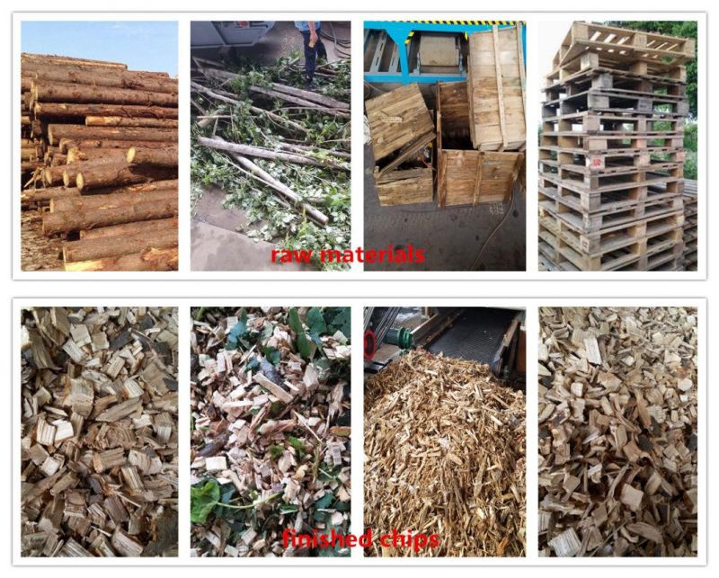 Drum Type Logs Branches Timber Chipping Machine