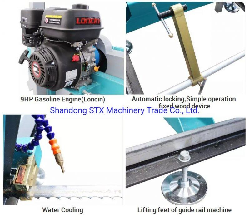 Top Quality Wood Log Portable Bandsaw Sawmill with Electric Motor