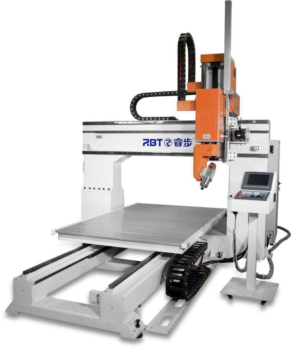 Rbt Five Axis CNC Punching Trimming Cutting Machine for Wood Hole Drilling, Boring, Engraving, Punching, Cutting and Trimming Woodworking Machine Made in China