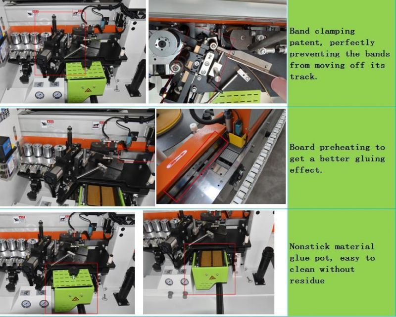 Zd450d Auto Edge Banding Machine with Corner Trim for Woodworking