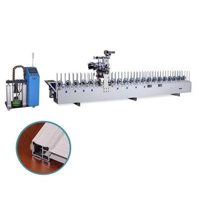 Bxw350c Aluminum MDF Wood Finish Profile Wrapping Machine