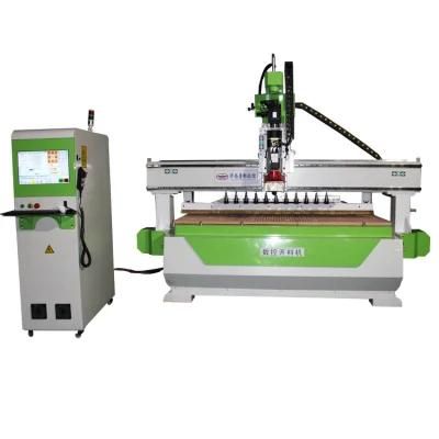 Atc 9kw Linear Cutting Stone Foam Acrylic PVC Metal Jade Rubber Wood Door Furniture Making Machine 1325 CNC Wood Router