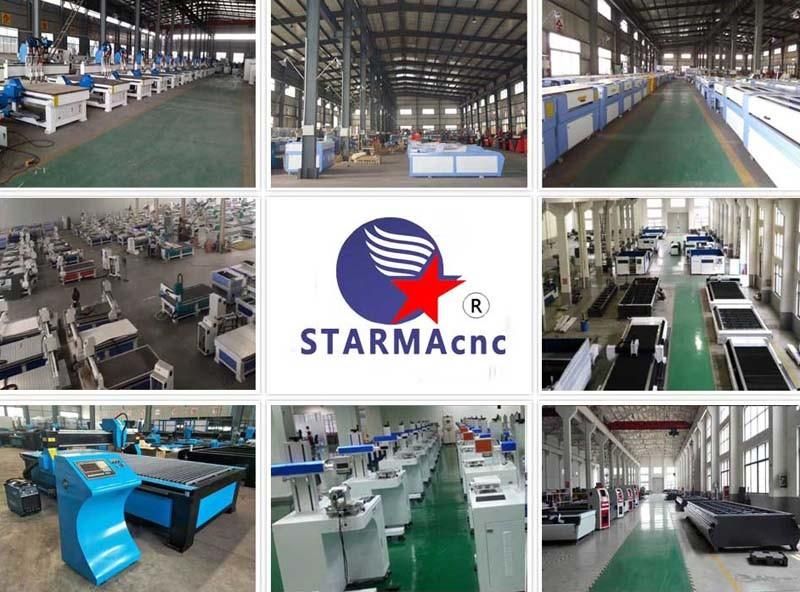 Starma CNC Manufacture Produced CCD + Oscillating Knife CNC Router for Cutting and Engraving