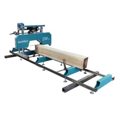 Gasoline Engine Portable Sawmill with 4m Trailer