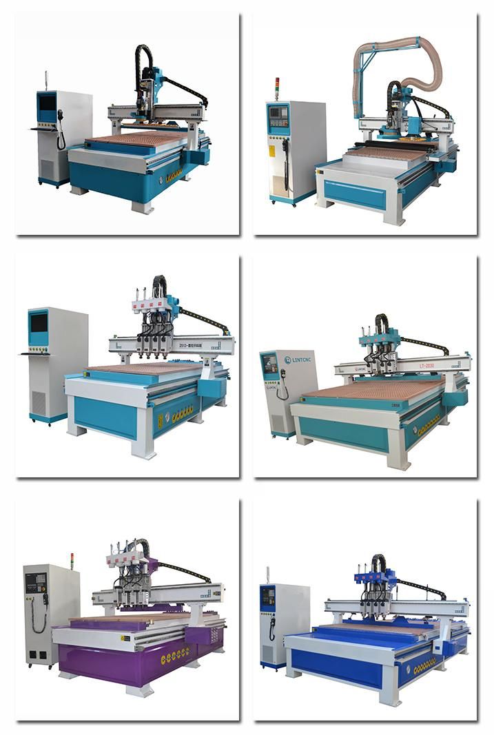 Hsd 9.0kw Spindle 1300*2500mm Woodworking Milling Cutting Machine 1325 1530 2030 Pneumatic Atc CNC Router for Wood, Acrylic, PVC, Soft Metal