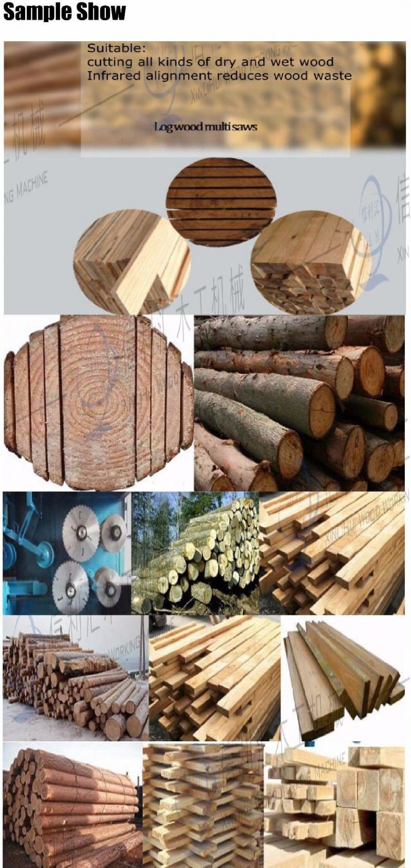 Long Service Life Log Multi Rip Vertical Circular Saw Machine Timber Cutting Machine, Mj1424 Wood Plank Multi Rip Saw Machine Circular Saws Edgers