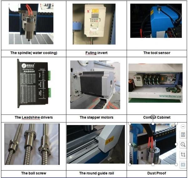 2 Head Spindle 3D CNC Milling Machine 1.5kw 2.2kw 3.0kw CNC Router 6090 6012 1212