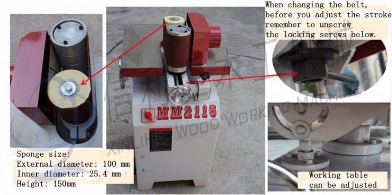 Vertical Sponge One Head Sanding Machine Woodworking Machine for Fiber Board/ Plywood Flake Board Lapping MachineHoning Aluminum Wheel Buffing Tools