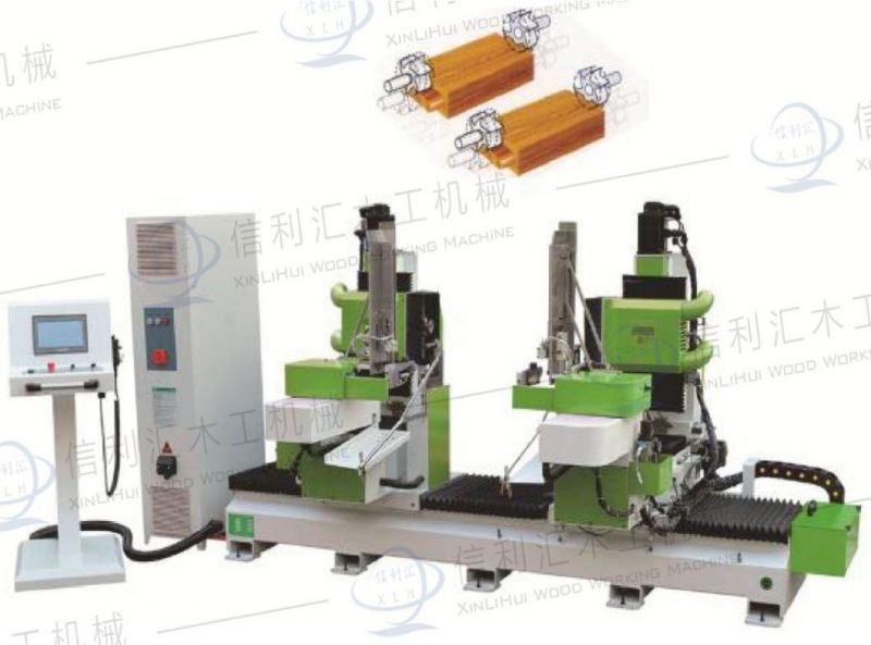CNC Double Sided Automatic Wood Cutting Round Double End Dovetail Tenon Machine with Automatic Clamping Positioning